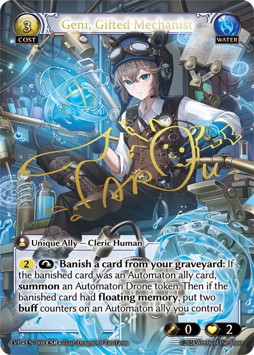 EVP-008 Geni, Gifted Mechanist (CSR)