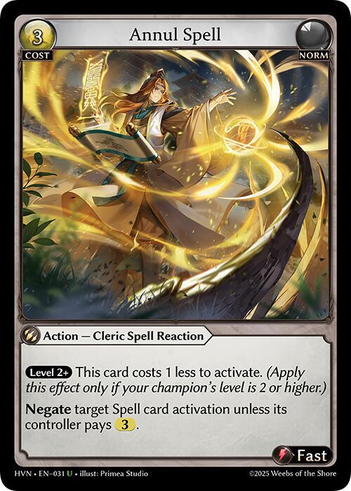 HVN-031 Annul Spell