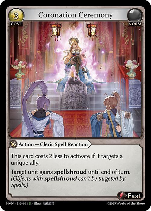 HVN-041 Coronation Ceremony