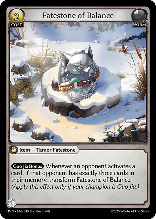HVN-045 Fatestone of Balance // Woodland Shoats