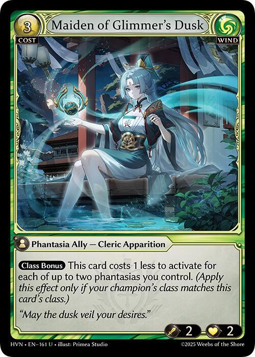 HVN-161 Maiden of Glimmer's Dusk