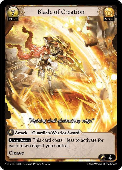 SP3-003 Blade of Creation