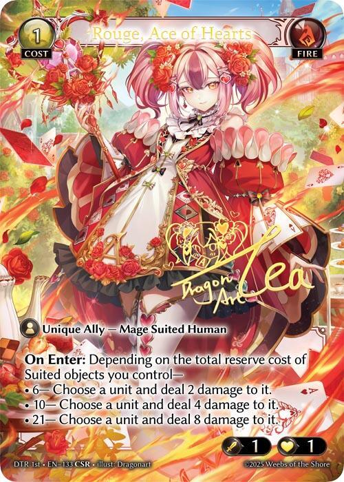 DTR 1st-133 Rouge, Ace of Hearts (CSR)