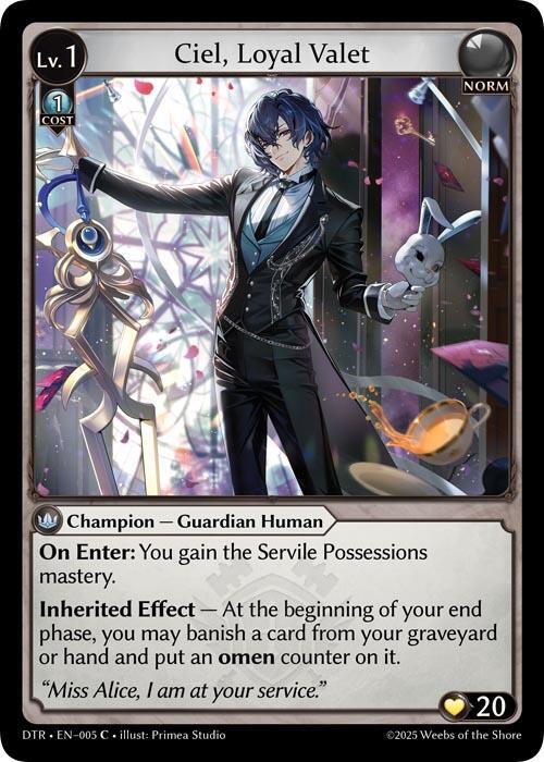 DTR-005 Ciel, Loyal Valet