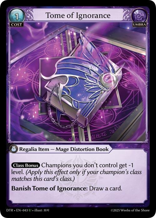 DTR-043 Tome of Ignorance