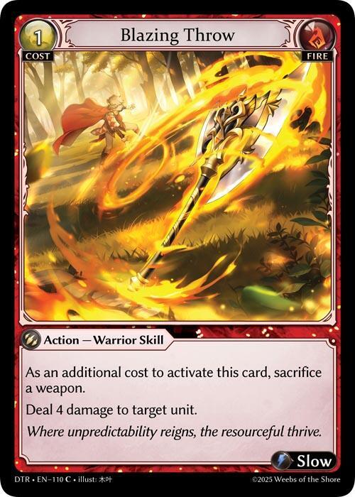 DTR-110 Blazing Throw