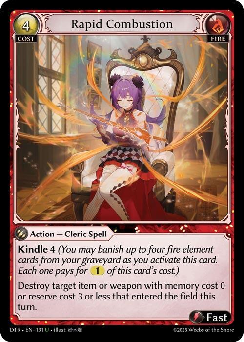 DTR-131 Rapid Combustion