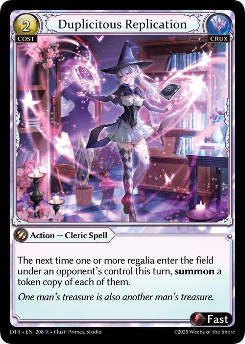 DTR-208 Duplicitous Replication