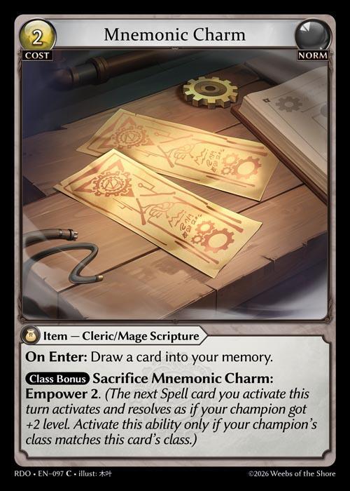 Mnemonic Charm (Foil)