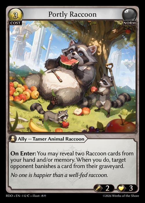 Portly Raccoon (Foil)