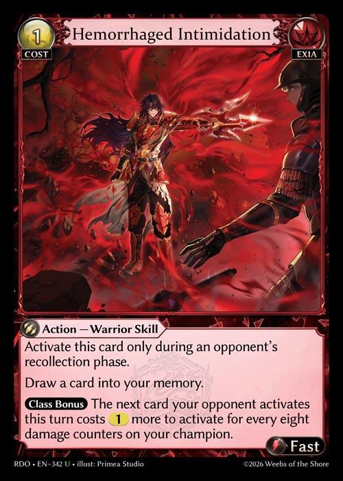 Hemorrhaged Intimidation (Foil)