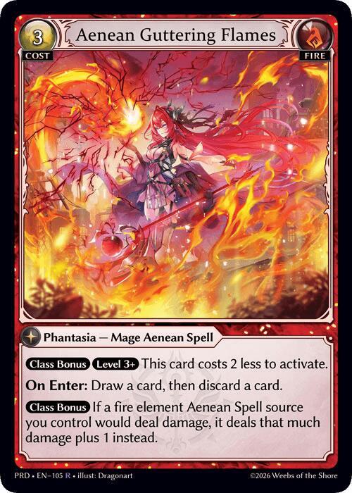 PRD-105 Aenean Guttering Flames (Foiled)