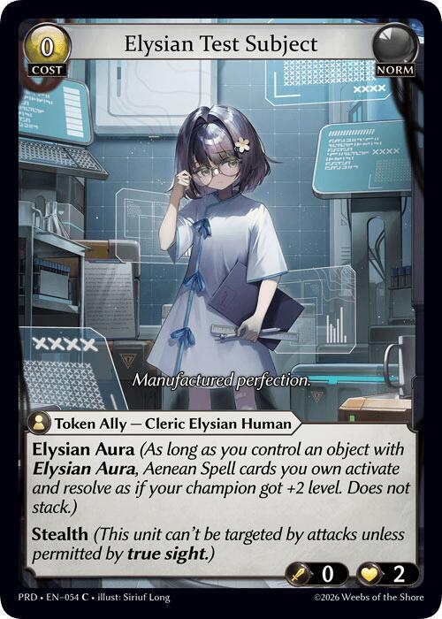 PRD-054 Elysian Test Subject