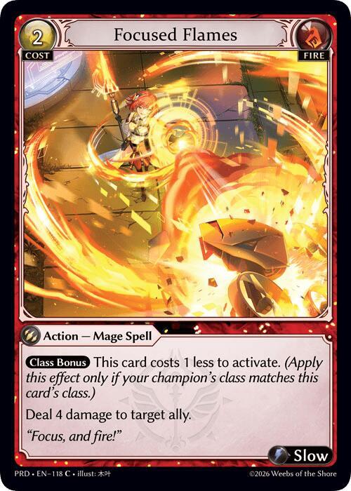 PRD-118 Focused Flames
