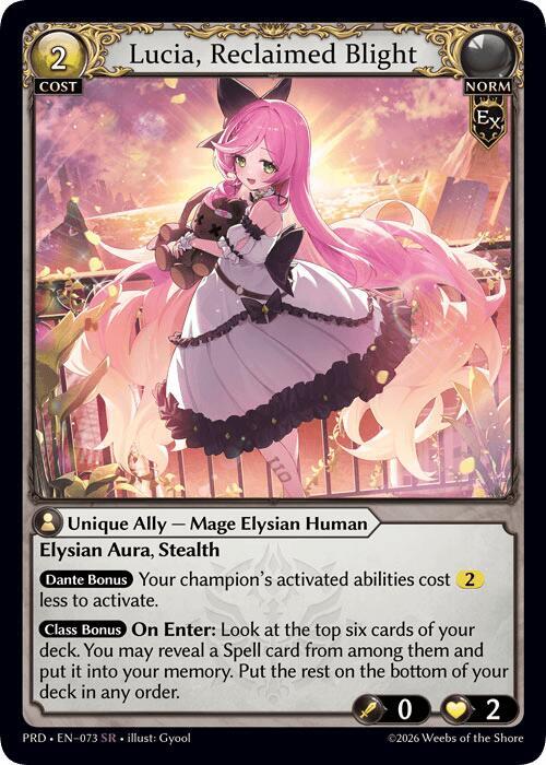 PRD-073 Lucia, Reclaimed Blight