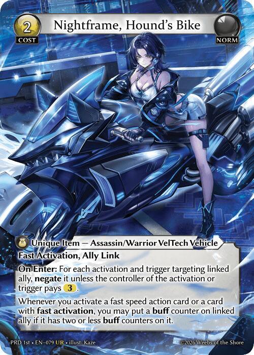 PRD-079 Nightframe, Hound’s Bike