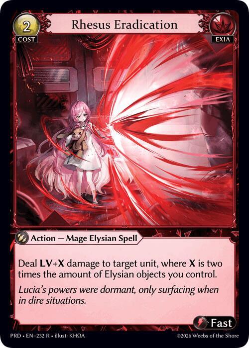 PRD-232 Rhesus Eradication