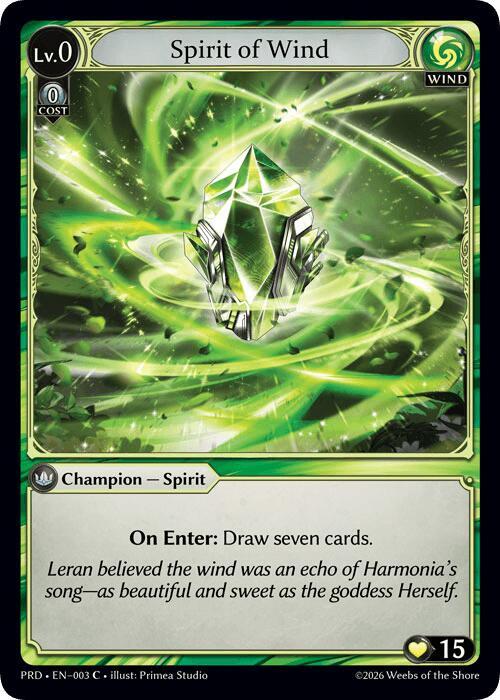 PRD-003 Spirit of Wind
