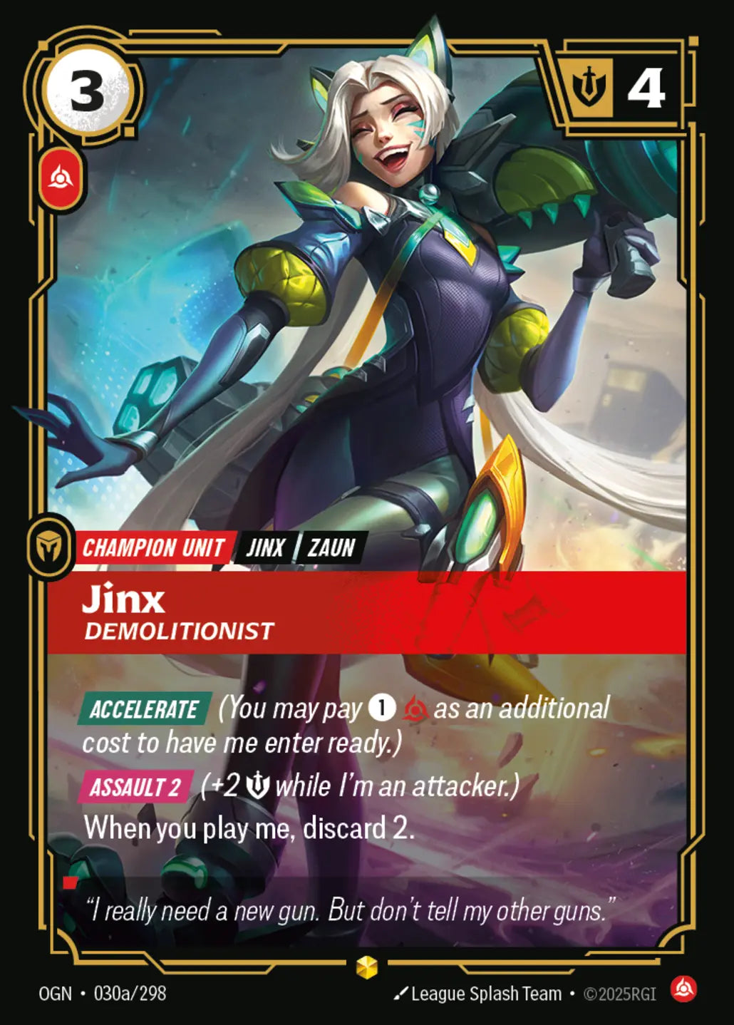 OGN-030a/298 Jinx, Demolitionist (AA)