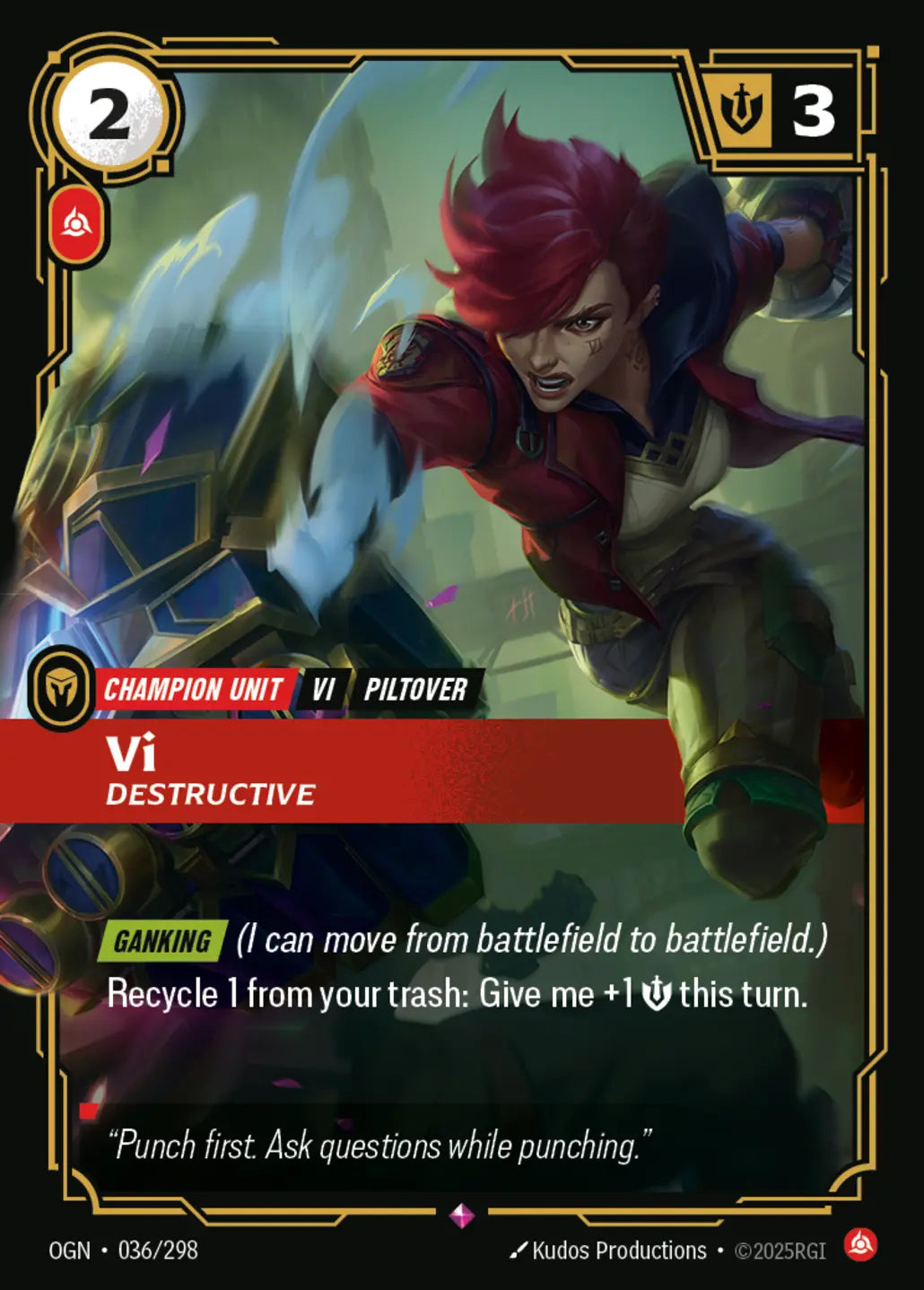 OGN-036/298 Vi, Destructive (Foiled)