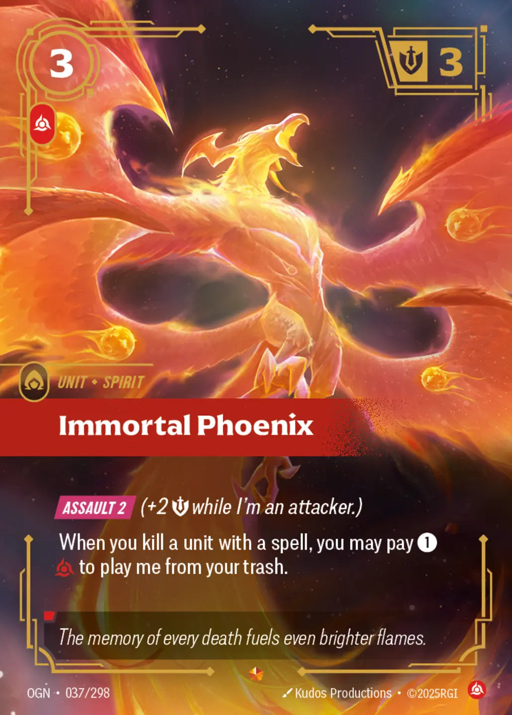 OGN-037/298 Immortal Phoenix (Foiled)
