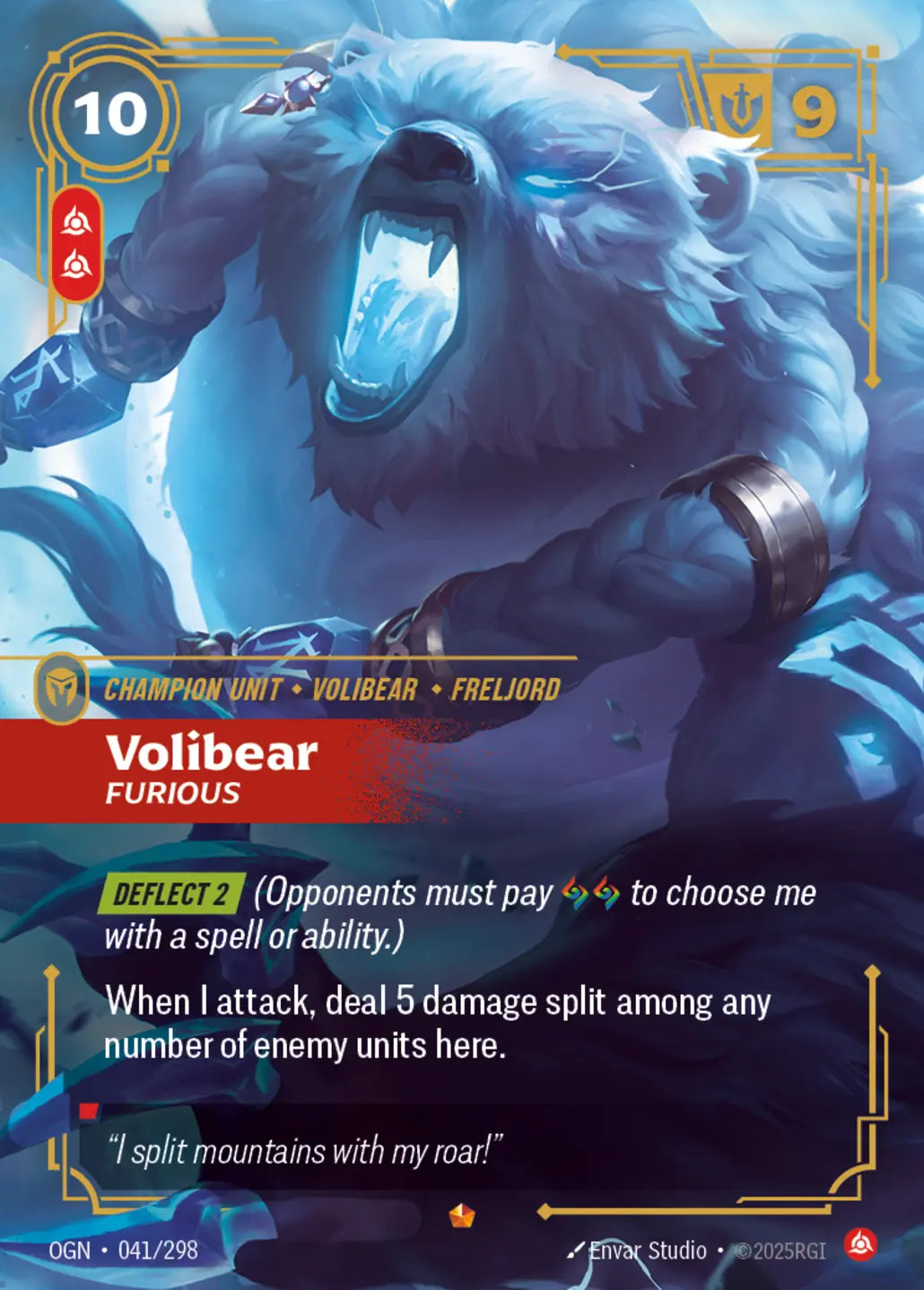 OGN-041/298 Volibear, Furious (Foiled)
