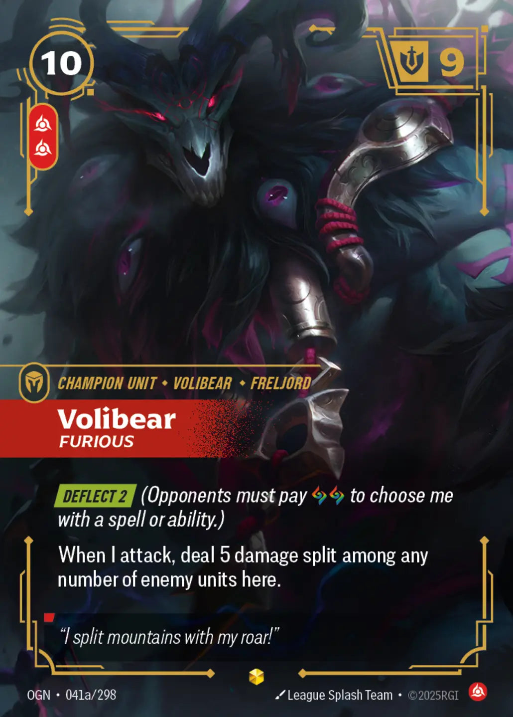 OGN-041a/298 Volibear, Furious (AA)