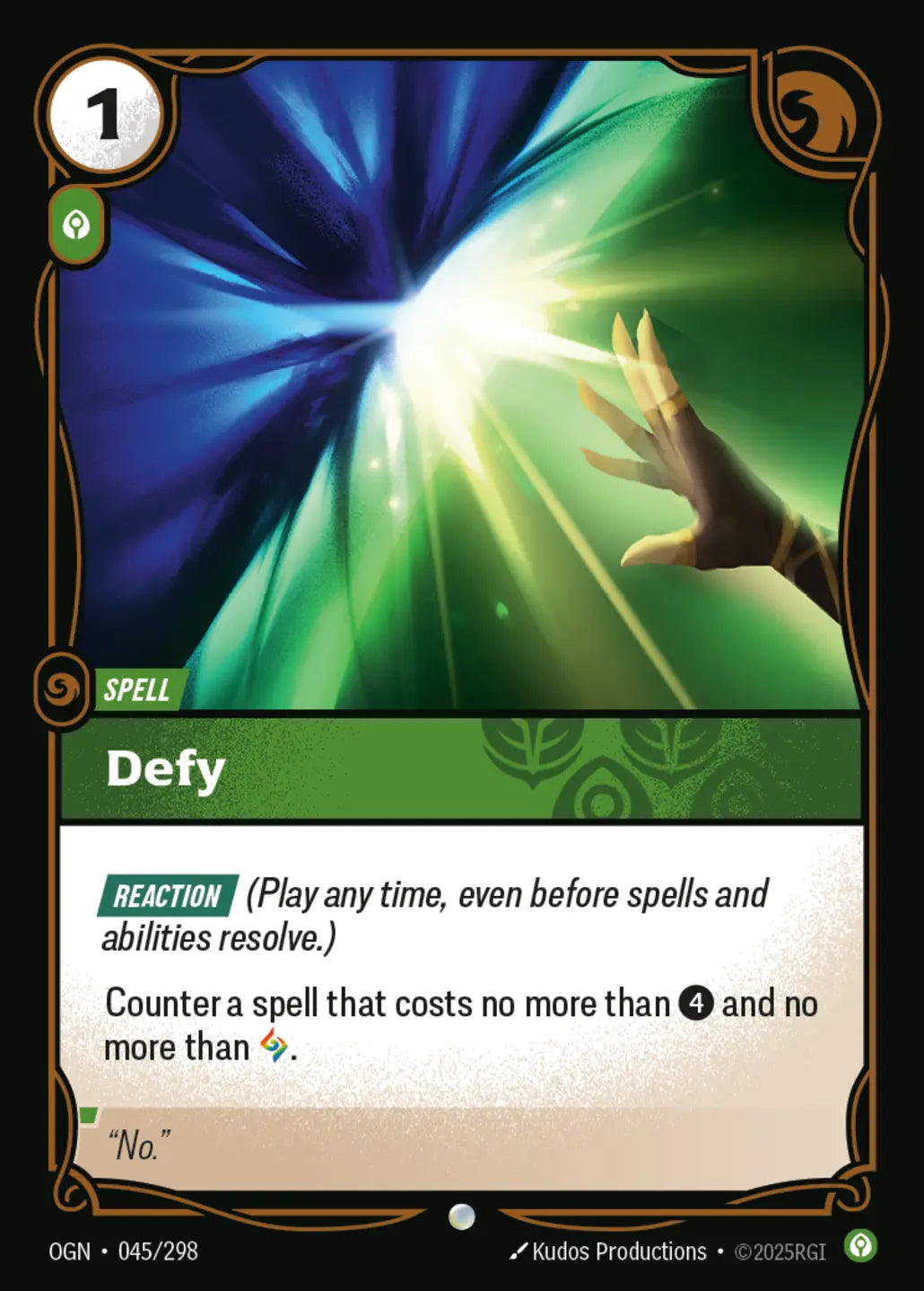 OGN-045/298 Defy (Foiled)