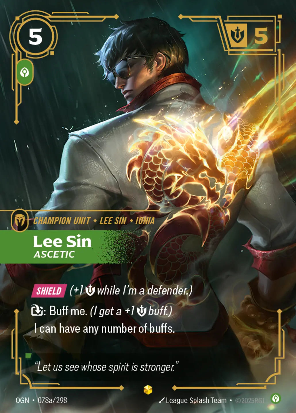 OGN-078a/298 Lee Sin, Ascetic (AA)