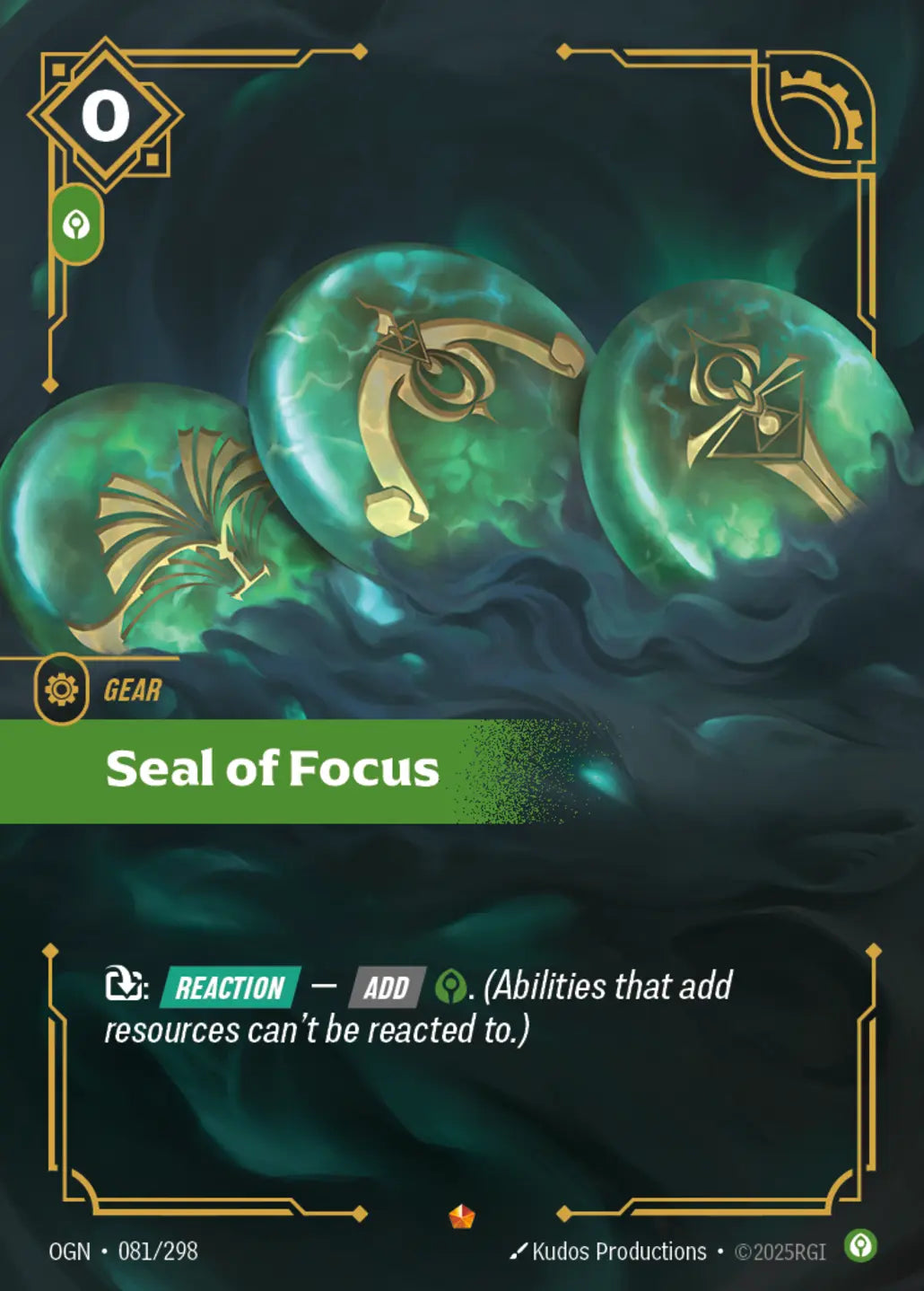 OGN-081/298 Seal of Focus