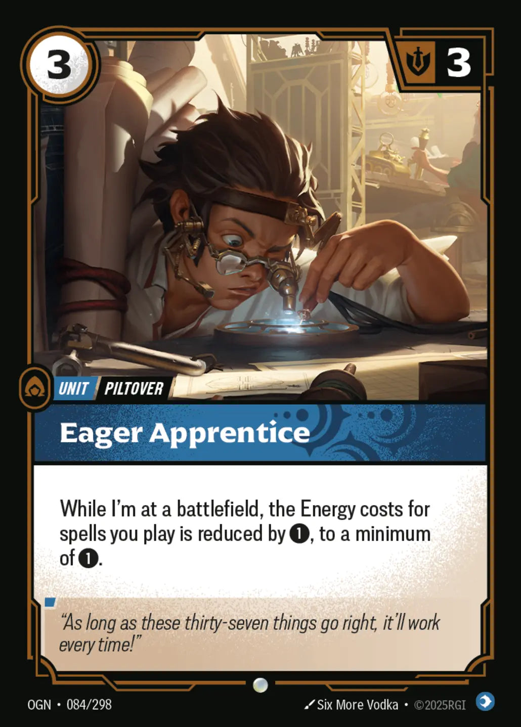 OGN-084/298 Eager Apprentice (Foiled)