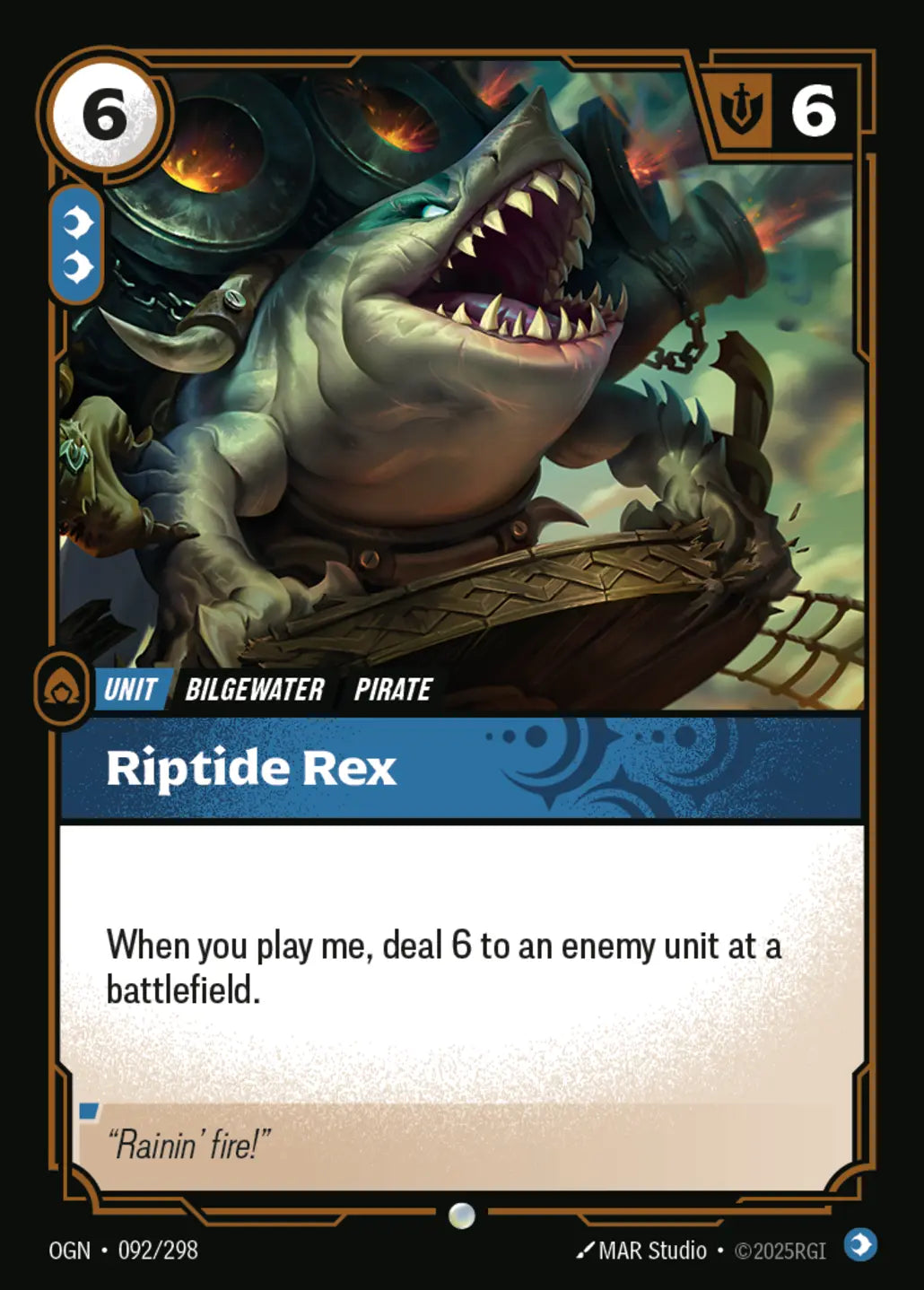 OGN-092/298 Riptide Rex (Foiled)