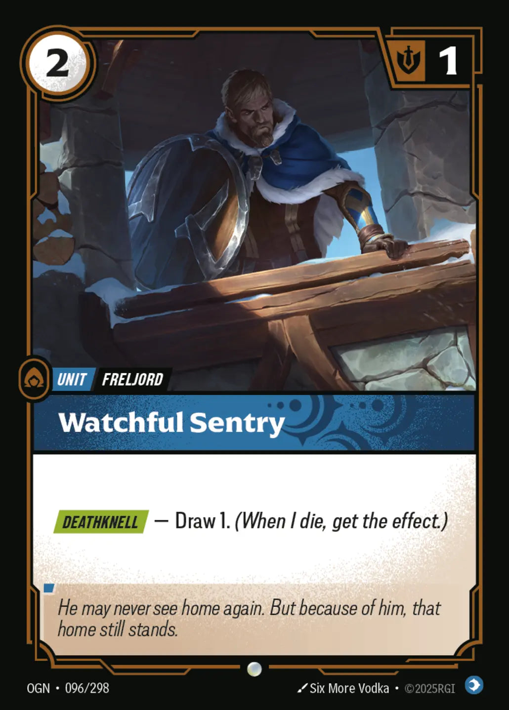 OGN-096/298 Watchful Sentry (Foiled)