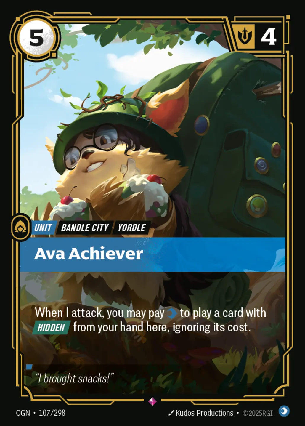 OGN-107/298 Ava Achiever (Foiled)