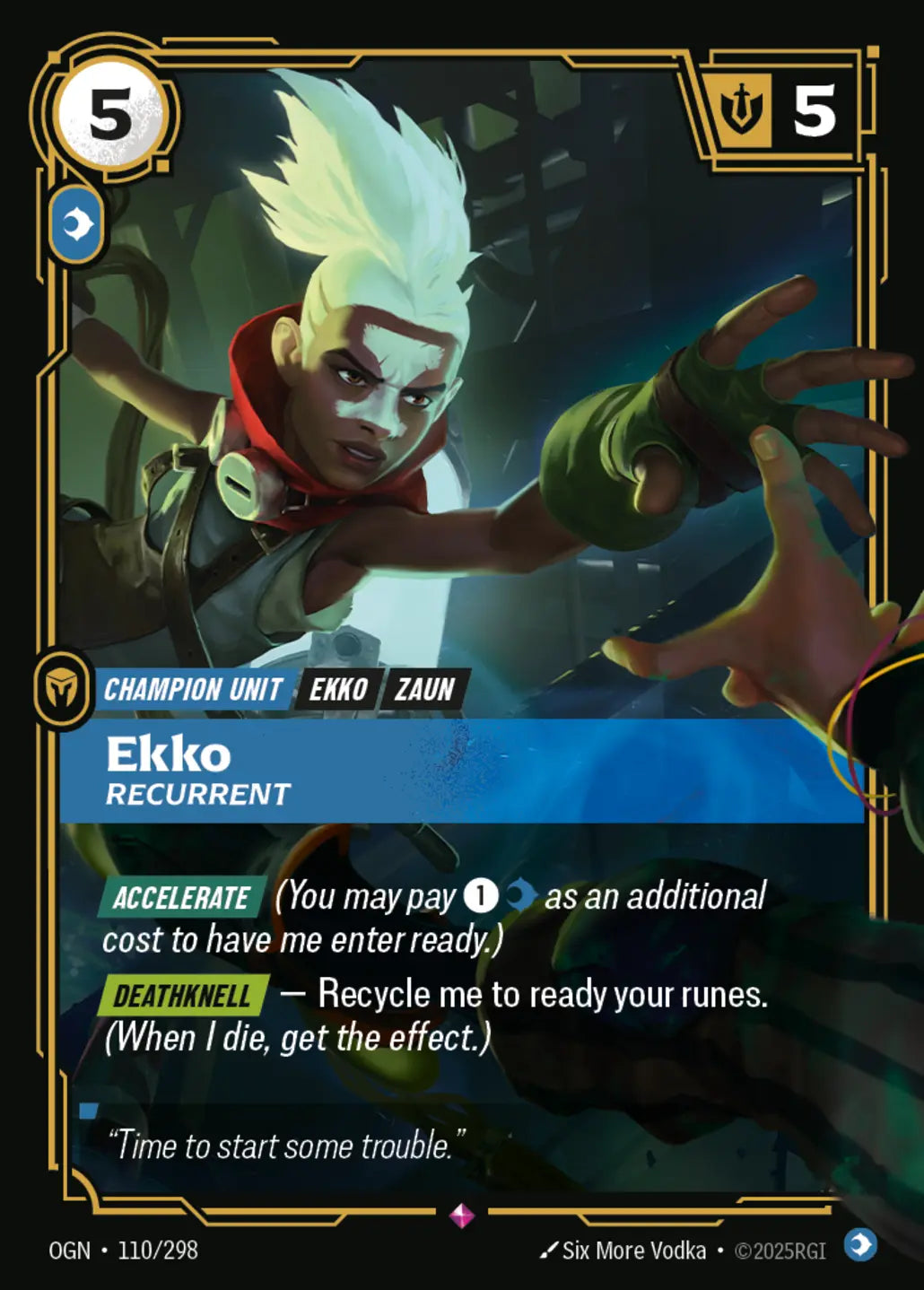 OGN-110/298 Ekko, Recurrent (Foiled)