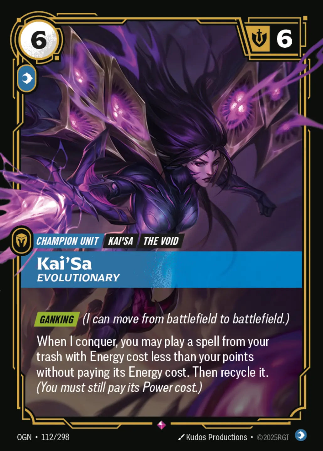 OGN-112/298 Kai'Sa, Evolutionary (Foiled)