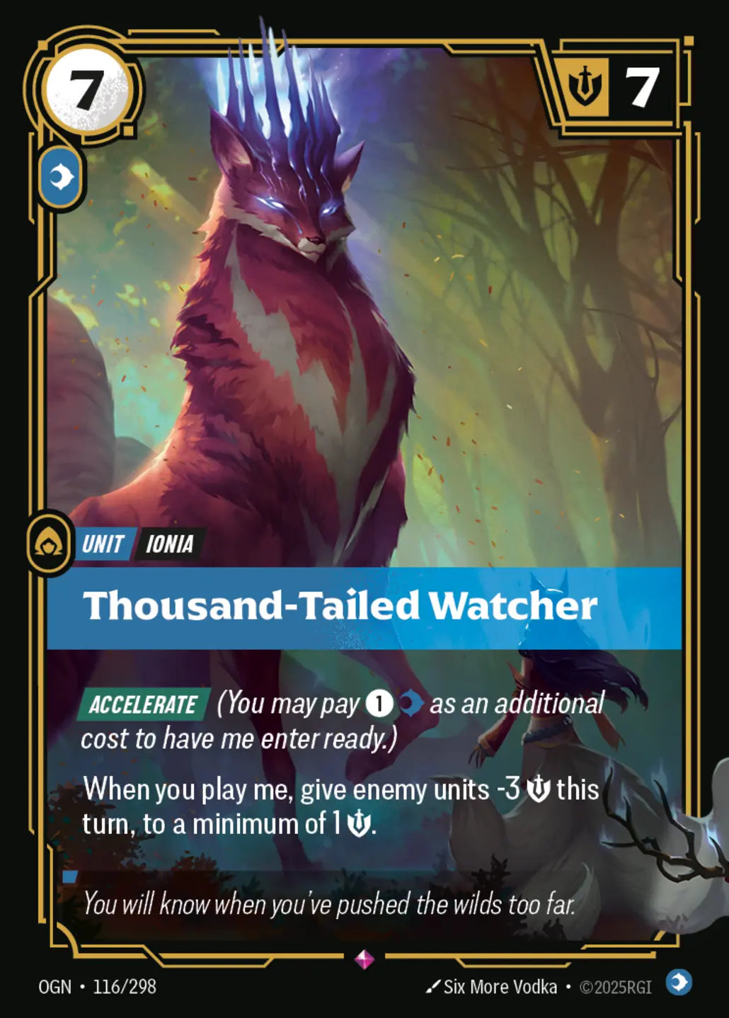 OGN-116/298 Thousand-Tailed Watcher (Foiled)