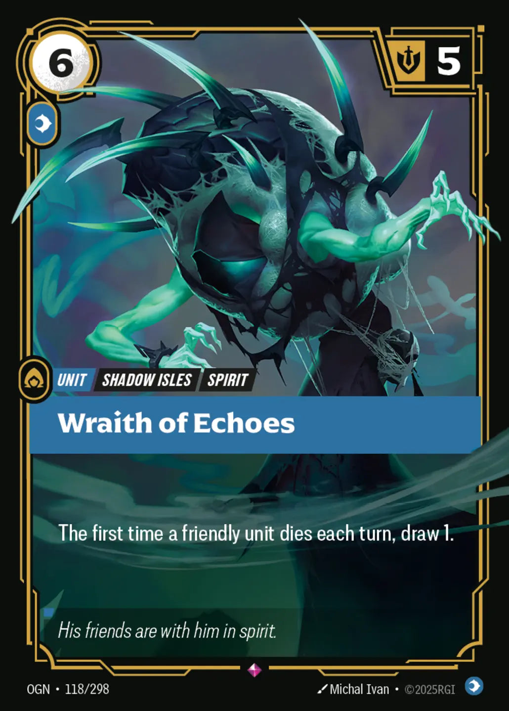 OGN-118/298 Wraith of Echoes (Foiled)