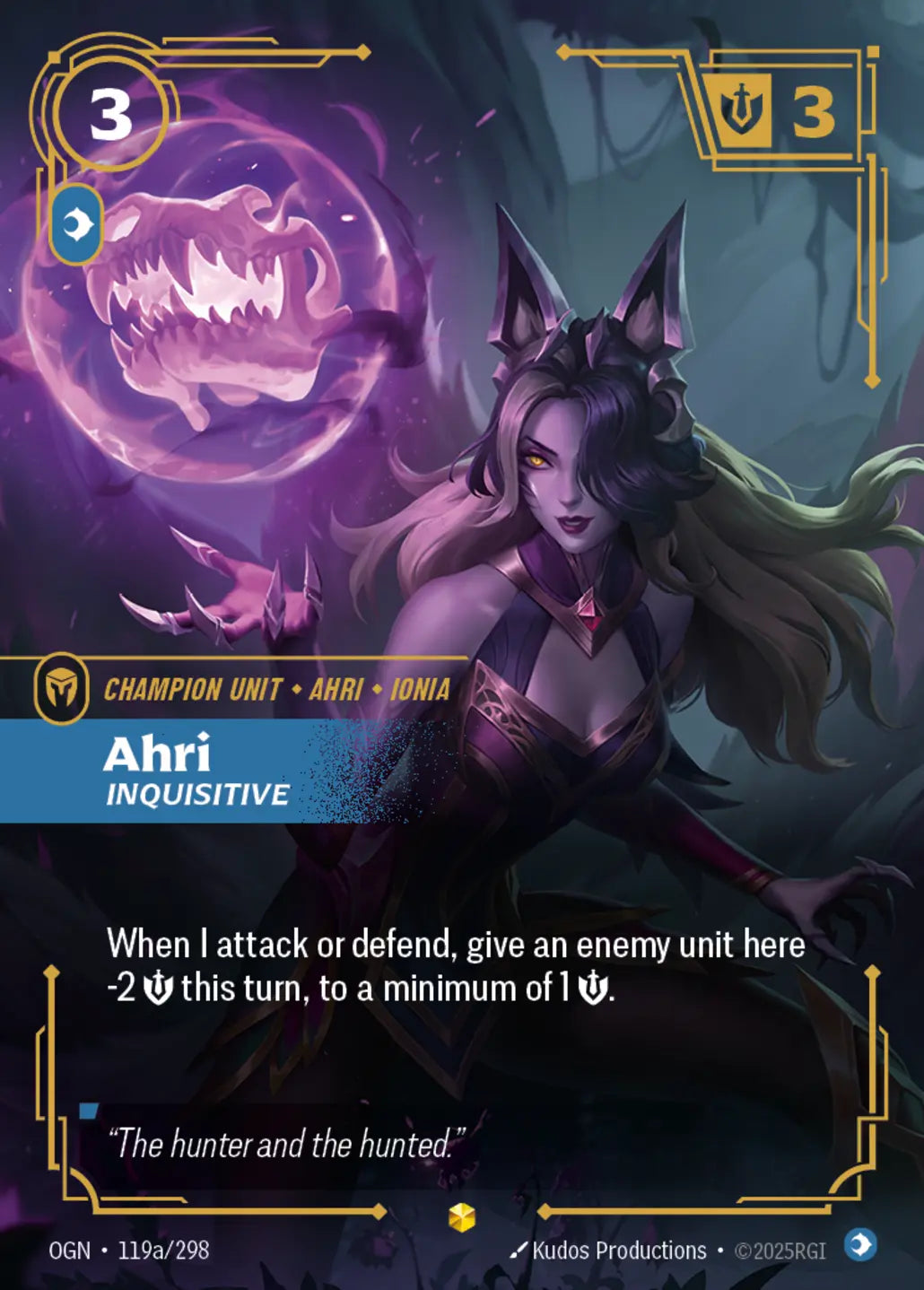 OGN-119a/298 Ahri, Inquisitive (AA)
