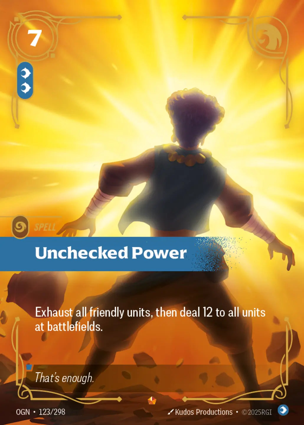 OGN-123/298 Unchecked Power (Foiled)