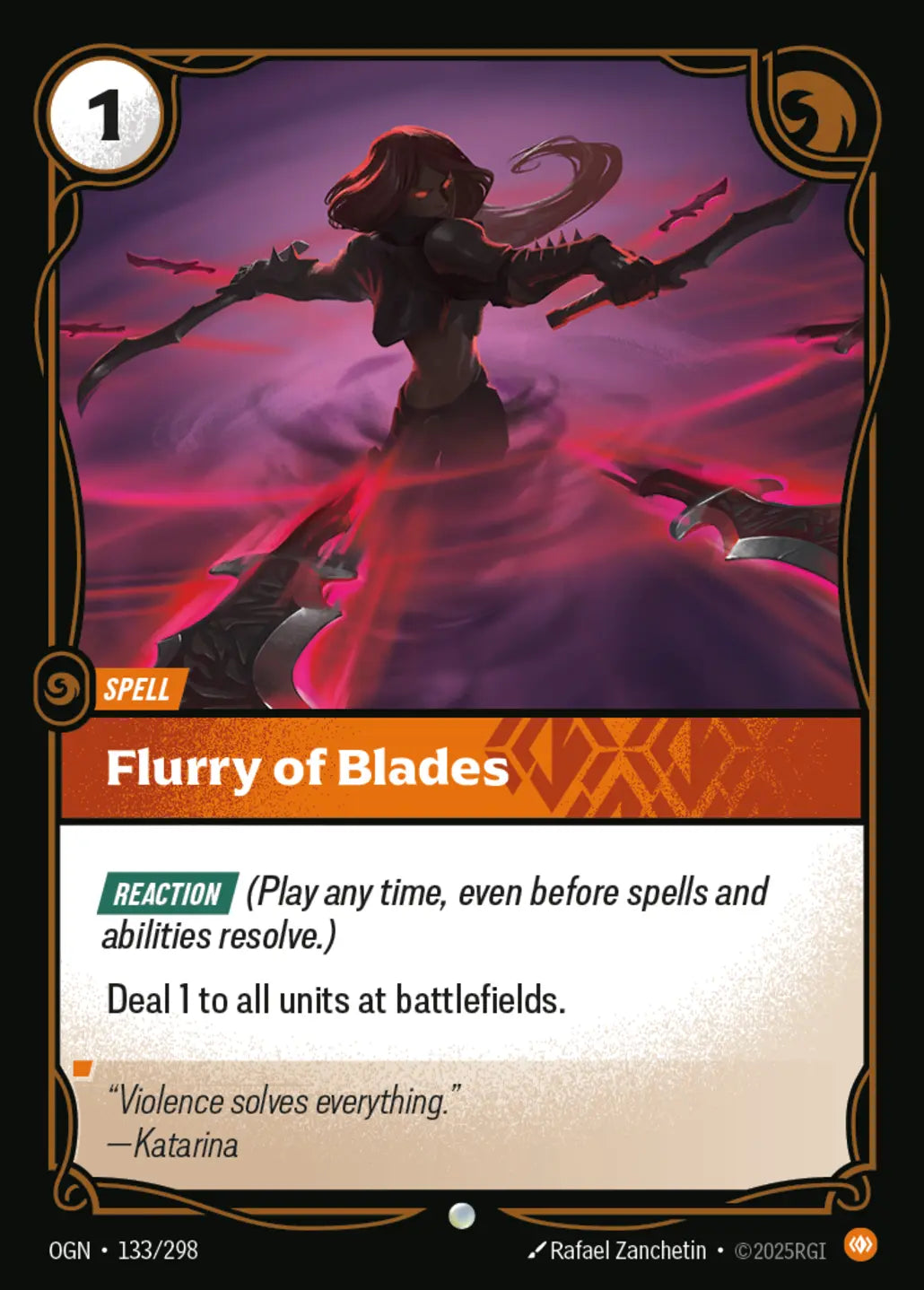 OGN-133/298 Flurry of Blades (Foiled)