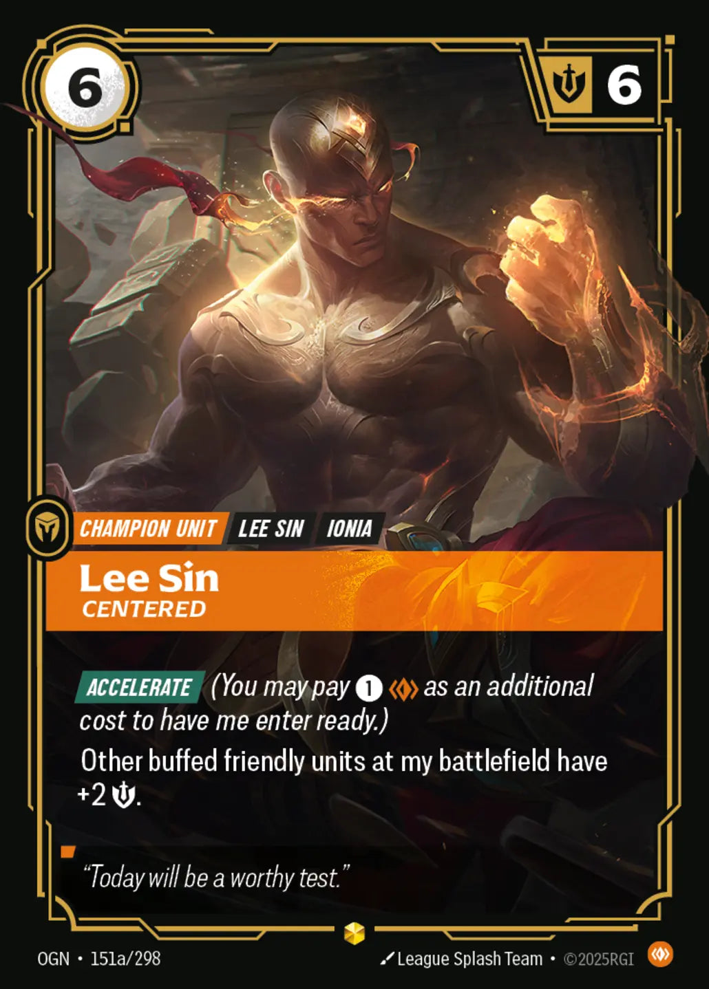 OGN-151a/298 Lee Sin, Centered (AA)