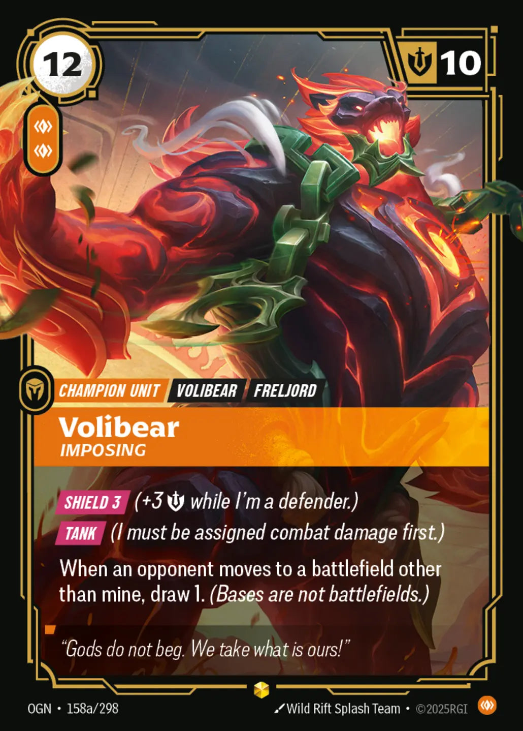 OGN-158a/298 Volibear, Imposing (AA)