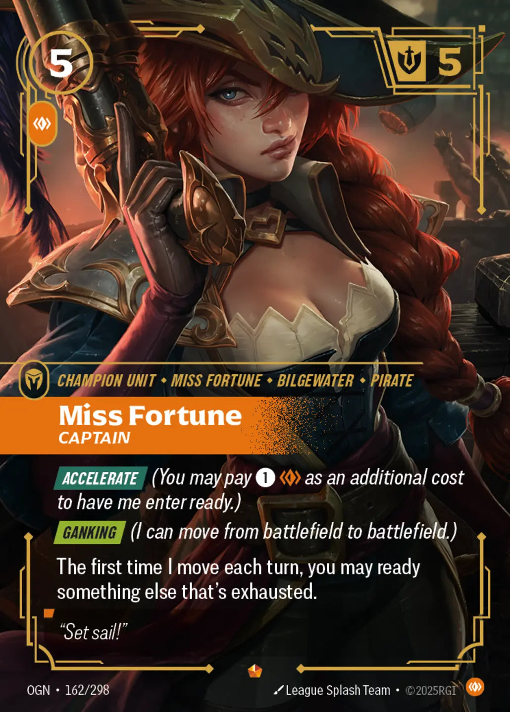 OGN-162/298 Miss Fortune, Captain (Foiled)