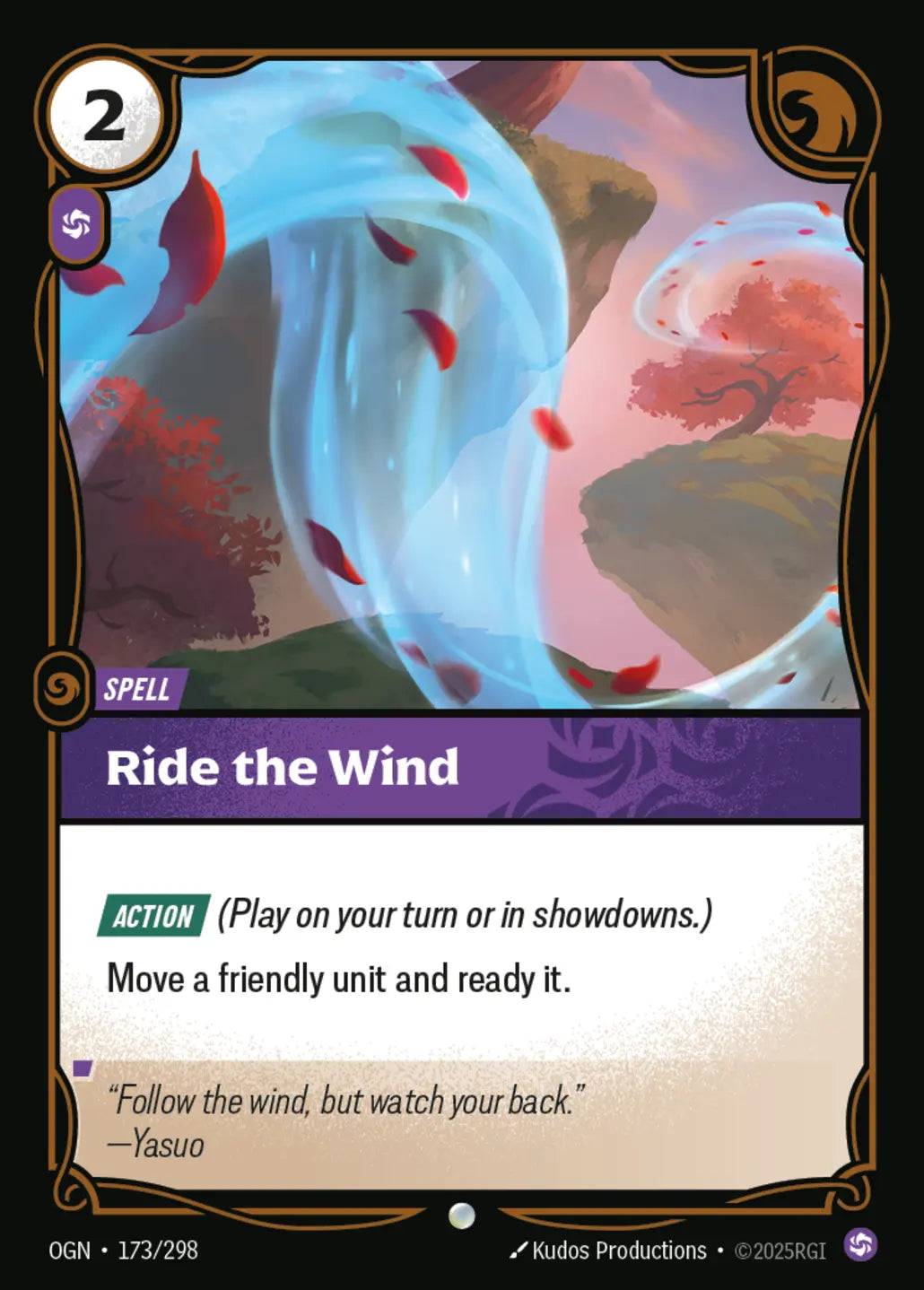 OGN-173/298 Ride the Wind (Foiled)
