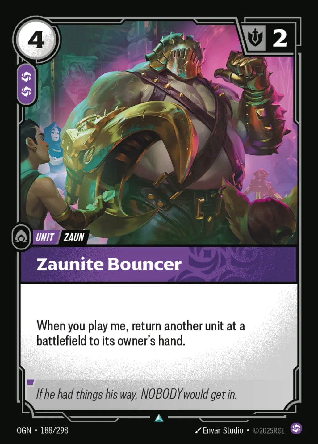 OGN-188/298 Zaunite Bouncer (Foiled)