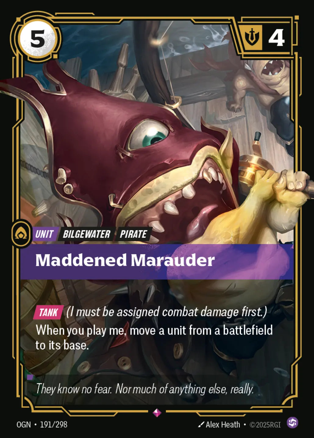 OGN-191/298 Maddened Marauder (Foiled)
