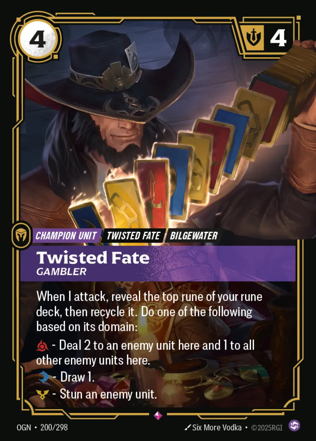 OGN-200/298 Twisted Fate, Gambler (Foiled)