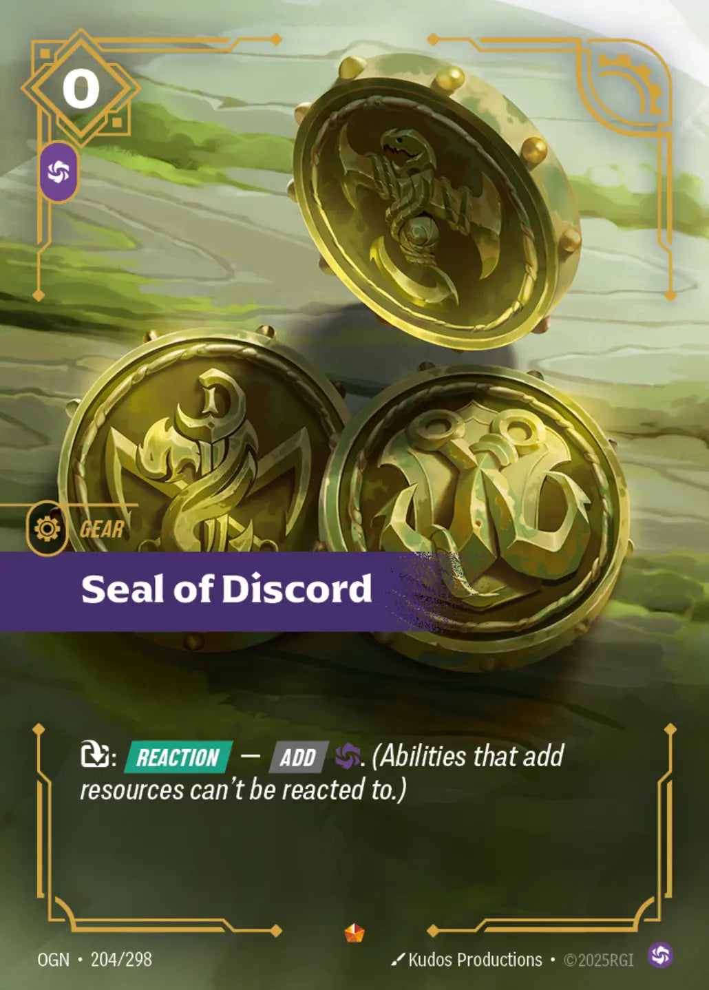 OGN-204/298 Seal of Discord (Foiled)