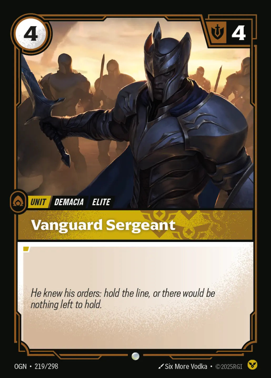 OGN-219/298 Vanguard Sergeant